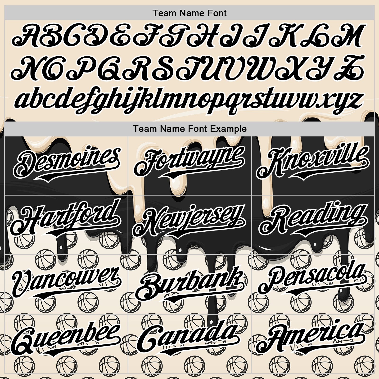 Custom Cream Black-White 3D Pattern Design Foodie Dripping Ice Cream Authentic Baseball Jersey - Image 4